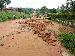 Okpu-Umuoba Road Before